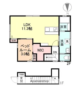 PIKE PLACE TAJIMA【2階】の間取り