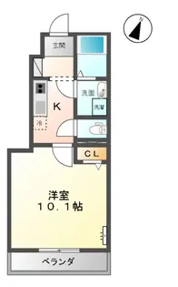 OPUS ONE 五福【1階】の間取り