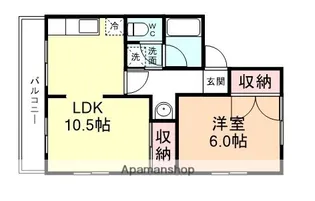 コーポはせがわ A棟・B棟・C棟【2階】の間取り