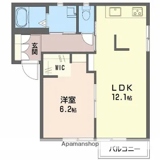 アクシスA【2階】の間取り