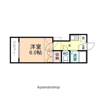 メープル永楽町【208号室】の間取り