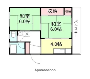 竹村マンション【2階】の間取り