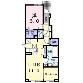 グランリーオ・R Ⅵ【1階】の間取り