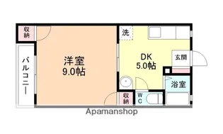 ソルシェK D棟【116号室】の間取り