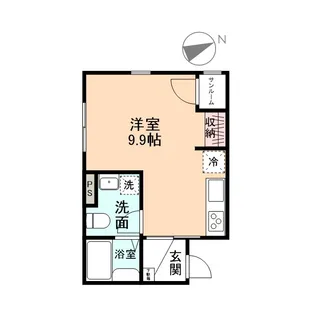 ハイツしんきろう【1階】の間取り