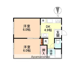 ハイリッチハイツ【201号室】の間取り