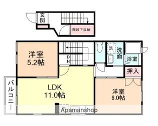 ラファエル【2階】の間取り