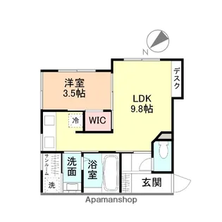JATE【1階】の間取り