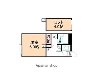 アスリート【203号室】の間取り