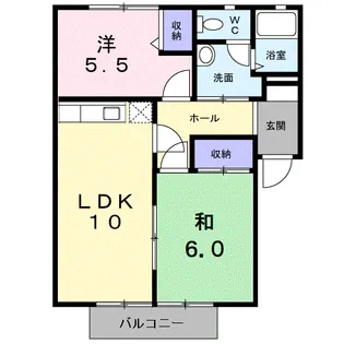 フレグランス上小泉 西館【2階】の間取り