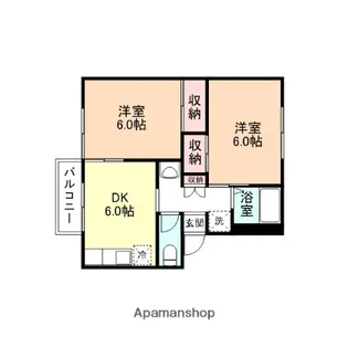 プレジール犬島【1階】の間取り
