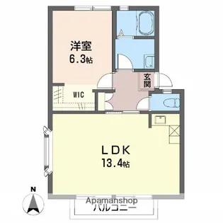 アトレ堀川A【1階】の間取り