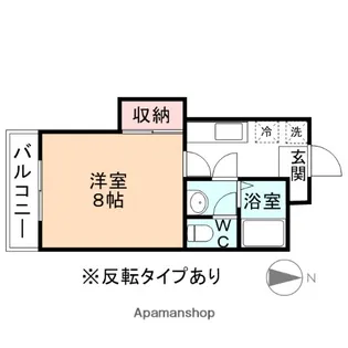 エブリークレハⅠ【3階】の間取り