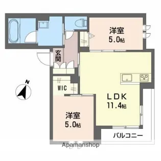 ミレ(MILLET)【3階】の間取り