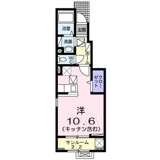 ニューバンブスⅤ【1階】の間取り