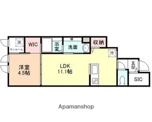 THE MAMS 07【1階】の間取り