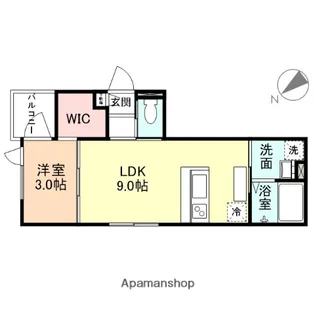 TRES神通【1階】の間取り