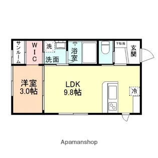 FELICE森【1階】の間取り