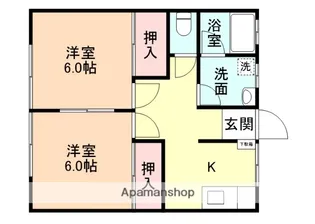 コーポ平井【2階】の間取り