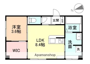 メゾンK&M 12【1階】の間取り