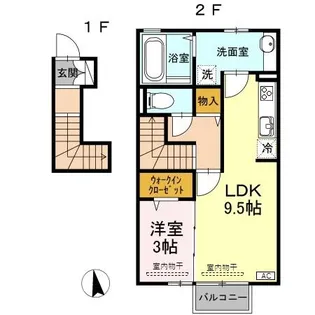 ROYAL西荒屋(ロイヤル西荒屋)【2階】の間取り