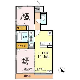 フェリーチェ【1階】の間取り