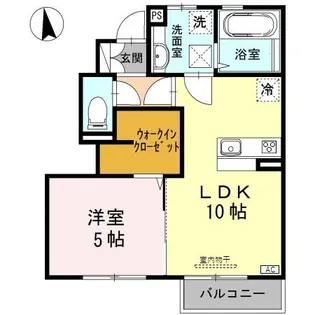 TーROOM前沢【1階】の間取り