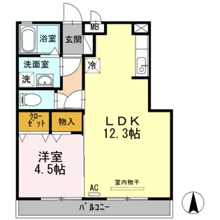 メゾン ドレッセ【1階】の間取り
