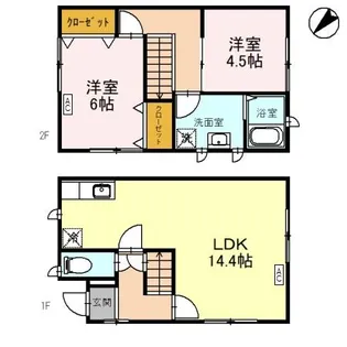 カーサオカジマ【1階】の間取り