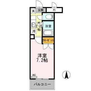 スカイハイム花園【1階】の間取り