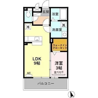 フェリスさくら【3階】の間取り