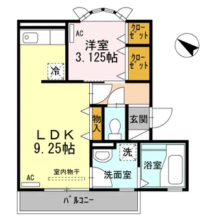 アイリス・ハイツ【1階】の間取り
