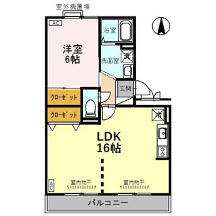 リシェス・オカザキ【2階】の間取り