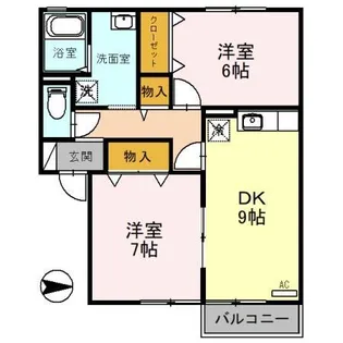 リヴェールハウス【1階】の間取り