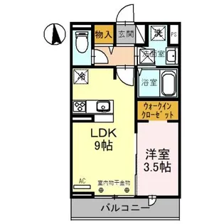 カーサ コブリゾ【1階】の間取り