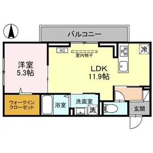 JADE朝日【2階】の間取り