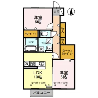 ボナールみなみ【1階】の間取り