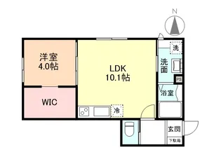 グランスイート森 A棟【1階】の間取り