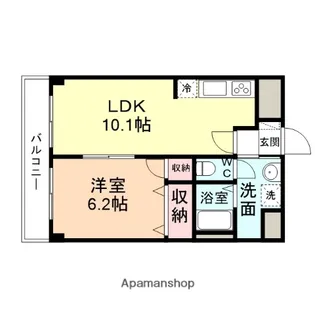 センチュリー山室【5階】の間取り