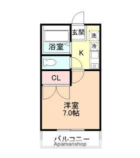 リブ五福【301号室】の間取り