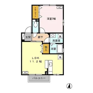 グラン・フィールド B【2階】の間取り
