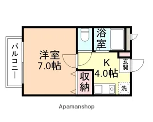ジュートピアミシマ【202号室】の間取り
