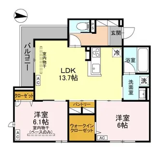 DーGRANDE元町【3階】の間取り