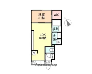 LUMIA 02【103号室】の間取り