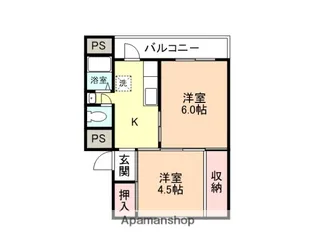 サクラハウス桜谷1号棟【502号室】の間取り