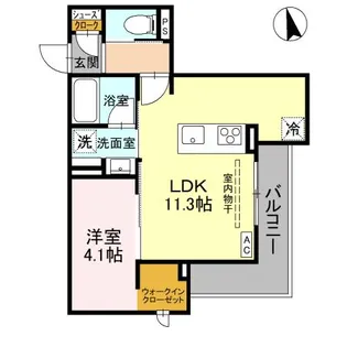 DーGRANDE桃井町【3階】の間取り