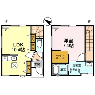 VOIE LACTEE(ヴォワ ラクテ)上小泉【101号室】の間取り