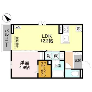 DーTORISIA【1階】の間取り