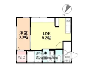 INTEGRAL 中川原【202号室】の間取り