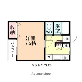 パル荒川【205号室】の間取り